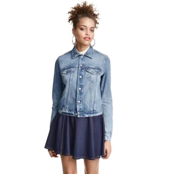 ❤️ 🆕 H&M Short skater skirt blue small soft fabric 🔥✨🔥 - Picture 1 of 8